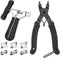 Oumers Bike Link Plier + Chain Breaker Splitter + 6 Pairs Bicycle Missing Link, Professional Bike Chain Repair Tool