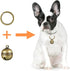 Dephnes 4 8 Dog Collar Bell Strings in Pieces Pet Bells for Collar Loud Brass Cat Bells for Collar with Key Rings