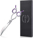Dream Reach Dog Grooming Scissors - 6.5" Professional Sharp Downward Curved Shears with Ergonomic Handle for Cats and