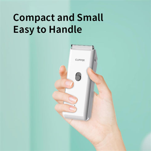 Trimmer AP005, Handy Dog Cat Clippers - Professional Cordless Grooming Tools - Low Noise Pet Hair Kit, White