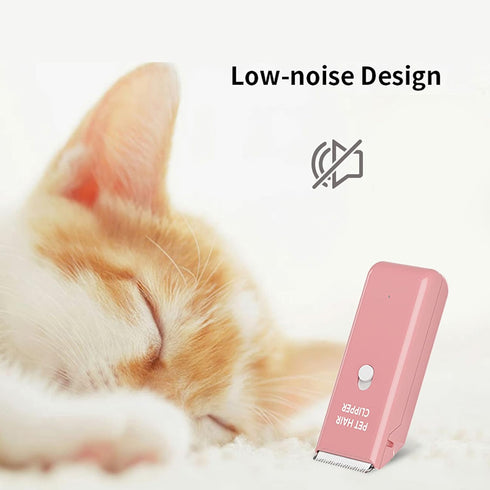 Dog Cat Home Hair Clipper, Portable Electric USB Rechargeable Grooming Tools, Low Noise Shaver for Small & Large Pets