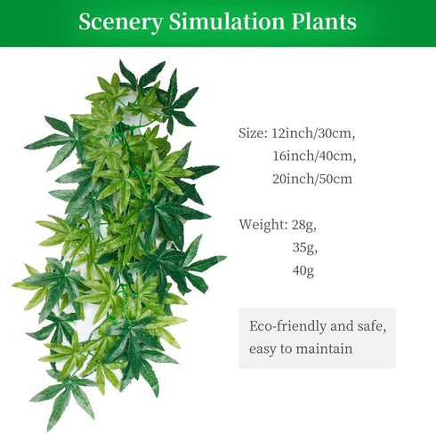 50cm/20in Artificial Fake Plastic Water Grass Plants for Fish Tank Aquarium Decor