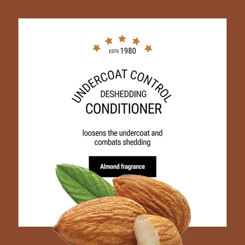 Undercoat Control Deshedding Conditioner, 1 Gallon - Omega 3 & 6 Rich, Vitamin E Infused, Reduces Shedding, Undercoat