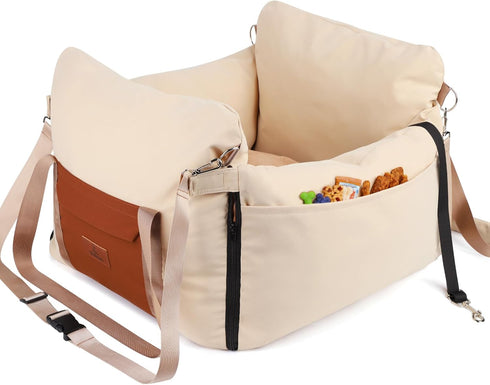 Felixora Dog Car Seats for Small Dogs, Waterproof Puppy Car Seat with Side