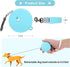 Retractable Dog Leash for Small and Medium Dogs up to 22lbs, 9.8ft Strong Nylon Tape, Hands Free (Blue)