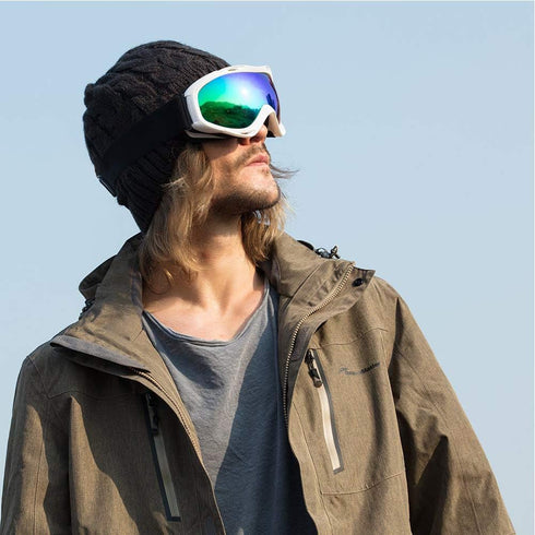 OutdoorMaster OTG Ski Goggles - Over Glasses Ski/Snowboard Goggles for Men, Women & Youth, 100% UV Protection