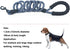 MayPaw Heavy Duty Rope Dog Leash, 3/4/5/6/7/8/10/12/15 FT Nylon Pet Training Leash, Navy
