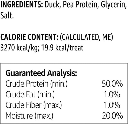 Amazon Brand - Solimo Treats,2 Duck Jerky Dog pounds