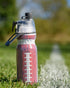 O2COOL Mist 'N Sip Misting Water Bottle, No Leak Pull Top Spout, 20 oz (Football)