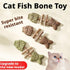 Generic 2026 New Creative Fish Bone Cat Toy,Purrident - Fix Your Cats Dental Health,Cat Chew Toys,Wooden Catnip Teeth