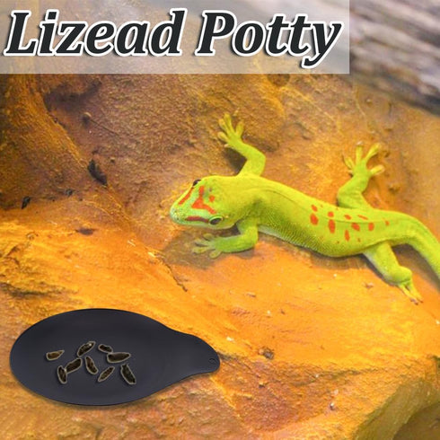 10Pcs Leopard Gecko Potty Pad Plastic Potty Latrine/Plate Reptile Lizard Gecko Latrine Trays Carpet Liner Terrarium Mat