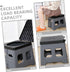 Yardwe Portable Folding Toilet for Outdoor Travel Lightweight Emergency Potty for Camping Hiking and Road Trips Compact