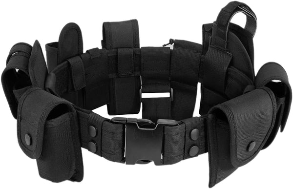 10 in 1 Police Utility Belt Tactical Security Guard Duty Belt Versatile