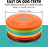 Dog Flying Disc, 3 Pcs Competition Flyer, Soft Indestructible Rubber Lightweight Toy for Dogs