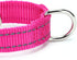 Martingale Dog Collar - Adjustable Nylon Training Collar for Small Medium Large Dogs (S, Pink)