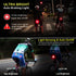 Padonow Smart Bike Tail Light: Auto On/Off Flashing Lights Red Back Led Warning Flashlight Easy Mount Cycling Safety