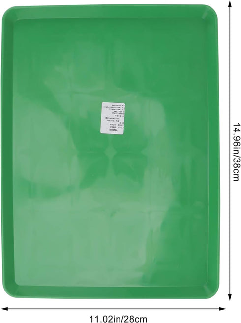 POPETPOP Small Replacement Pan for Puppy Crate | Plastic Dog Cage Tray for Pet Cages, Crates, Kennels, Green