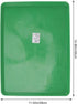 POPETPOP Small Replacement Pan for Puppy Crate | Plastic Dog Cage Tray for Pet Cages, Crates, Kennels, Green