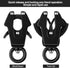 2 Pcs Frog Clip Black Dog Leash Clasp 360 Degree Swivel Clip Heavy Duty Quick Release Dog Chain Buckle Frog Cable Dog Leash Buckle for Linking Pet Collar and Dog Pet Supplies