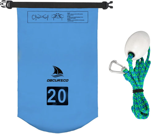 Obcursco 20L Jet Ski Anchor Kit, 2 in 1 Sand Bag Anchor for PWC, Kayak, Jetski, and Watercraft