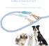 Lucky Monet 5FT Cotton Dog Leash - Ombre Rope Heavy Duty Braided Training with Comfortable PU Leather Handle for Small,