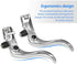 Tbest 1 Pair Brake Lever Left Right Hand, Aluminum Alloy 24mm Mountain Bike Disc Brake Bar Handle Level