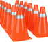 Kiddie Play 7 Inch Traffic Cones Sports Soccer Drills Agility Training Orange
