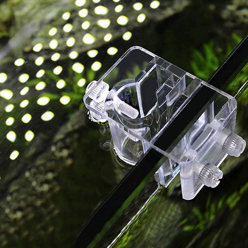 Zerodis Fish Tank Acrylic Pipe Clip Holder, Aquarium Filter Mount Tube Clip for Inflow/Outflow Tube