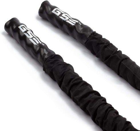 30,40,50 GSE Games & Sports Expert Gym Battle Rope, Heavy-Duty Workout Ropes for Indoor & Outdoor Workout, Exercise