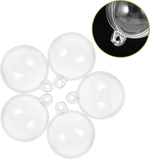 10pcs Fish Float Home Decor, Aquarium Decorations, Fillable Clear Plastic Ornaments Balls