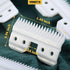 4 Pcs Fast Feed Ceramic Blades - Fit Oster Fast Feed Clipper & Wahl KM Series, Replacement Blade Set
