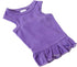 Pet Clothes Small Dog Blank Color Sport Dress T-Shirts Tanks for Female Dogs, 100% Cotton (L, Purple)