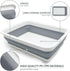 2PCS Fhiny Open Cat Litter Box, Kitten Potty Pan Semi-Enclosed Foldable Waterproof Travel Toilet Low Entrance