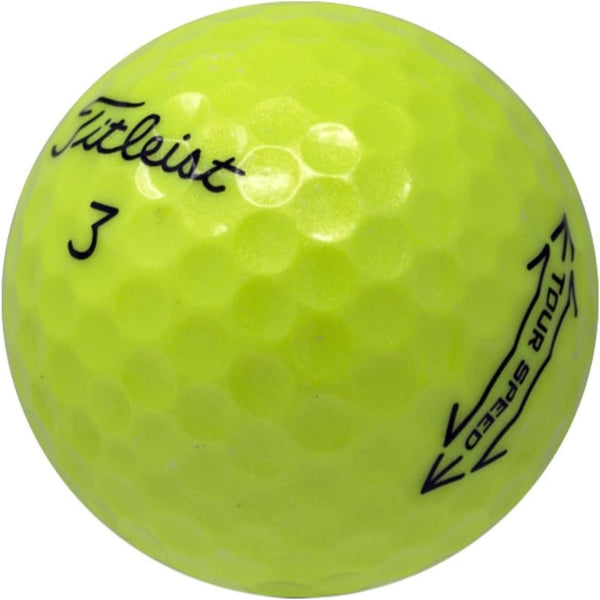 LostGolfBalls - 12 Titleist Yellow Tour Speed Golf Balls in Pristine Condition,
