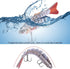 Lifelike Fishing Lures for Bass, Trout, Walleye | Realistic Multi Jointed Fish Popper Swimbaits - 3 Pack