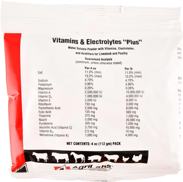 Vitamins & Electrolytes Plus – 4oz by Agrilabs