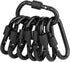 Locking Carabiner Clip, Vonpri 3 Inch D Ring Clips, Spring Snap Key Chain Hook, Aluminum Carabiners for Outdoor Travel