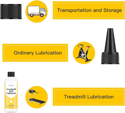 100% 8 Silicone Treadmill Belt Lubricants/Lubes | Ounce, Treadmill Lubricant for Belt, Easy to Apply Treadmill Belt