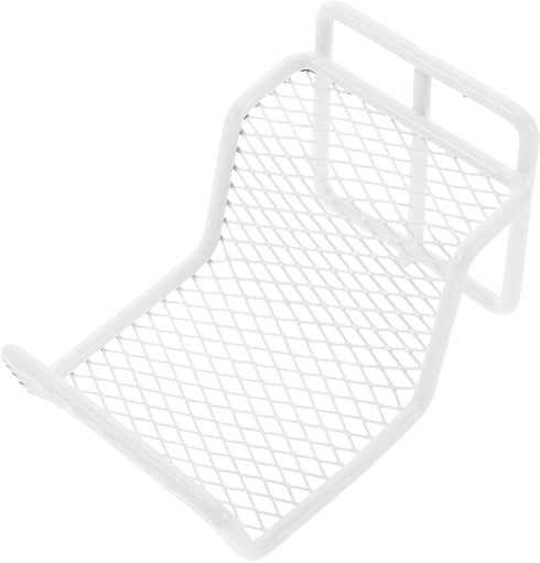 STOBAZA Dumbbell Rack Wall-mounted White Single Piece Heavy Duty Barbell Storage Rack