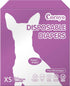 COCOYO Disposable Female Dog Diapers X-Small Size, 84 Count, Super Absorbent, Breathable,