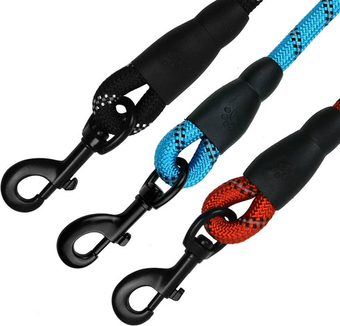 Garwor 4Pcs Heavy Duty 3/4" Black Swivel Snap Hooks, Dog Leash Clips Trigger Snaps, Key Chain for Pet Leash