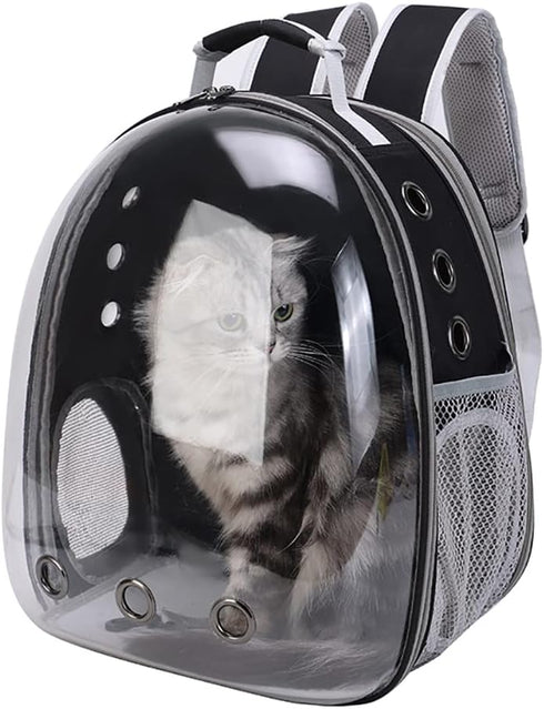 Expandable Cat Backpack Carrier Bubble, Airline Approved Pet Carrier Backpack for Large Cats and Small Dogs up to 20 lbs