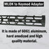Gotical-2 Slot MLOK to Keymod Adapter - 3” Long & 0.5” Wide Converts