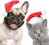 6 Pcs Dog Cat Pet Santa Hat Christmas Costumes for Small Pets, Christmas Photo Props