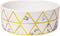 Park Life Designs - Ceramic Bowl for Dogs, Cats and Pets, Stylish Lisbon Design, Heavyweight and Non Slip, Skid Free, Chew Proof, Durable, Microwave and Dishwasher Safe (Small, Gold/Marble)