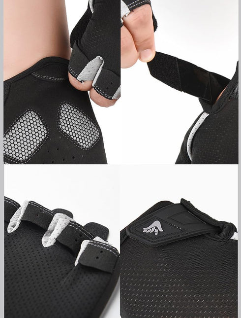 INOGIH Half-Finger Workout Gloves for Men and Women - Anti Slip Exercise Gloves for Weight Lifting, Cycling, Gym