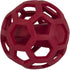 JW Pet Hol-ee Giggler Dog Toy Puzzle Ball – Natural Rubber, Medium (4.5 Inch Diameter), Red