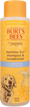 Burt's Bees for Pets 2 in 1 Shampoo and Conditioner, Naturally Derived Tearless for Puppies, 16 Oz, Buttermilk &