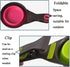 Collapsible Pet Scoop Silicone Measuring Cups Set, 3 in 1 Multi-Function Dog Snack Measuring Cup Set of 2.