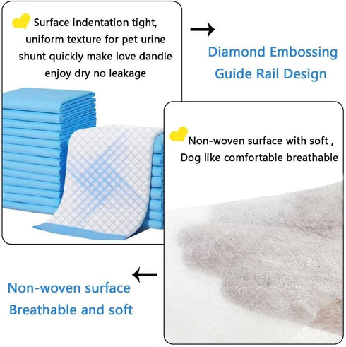 JUNYUHU Pads,36"x36" Dogs,40 Count Extra Large Puppy Pee Pads for Training Dog Pee Pads Absorbent & Leak-Proof &Quick